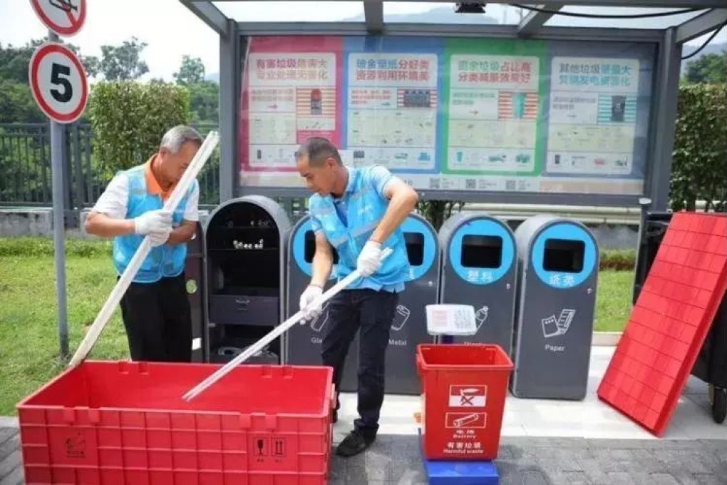 Shenzhen authorities will offer rewards when it launches its waste sorting scheme next month. Photo: Handout
