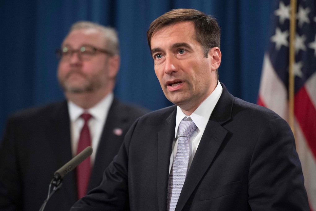 John C. Demers, the assistant US attorney general for national security, said that the case was just “one of many involving illegal attempts to take US technology to China”. Photo: AFP