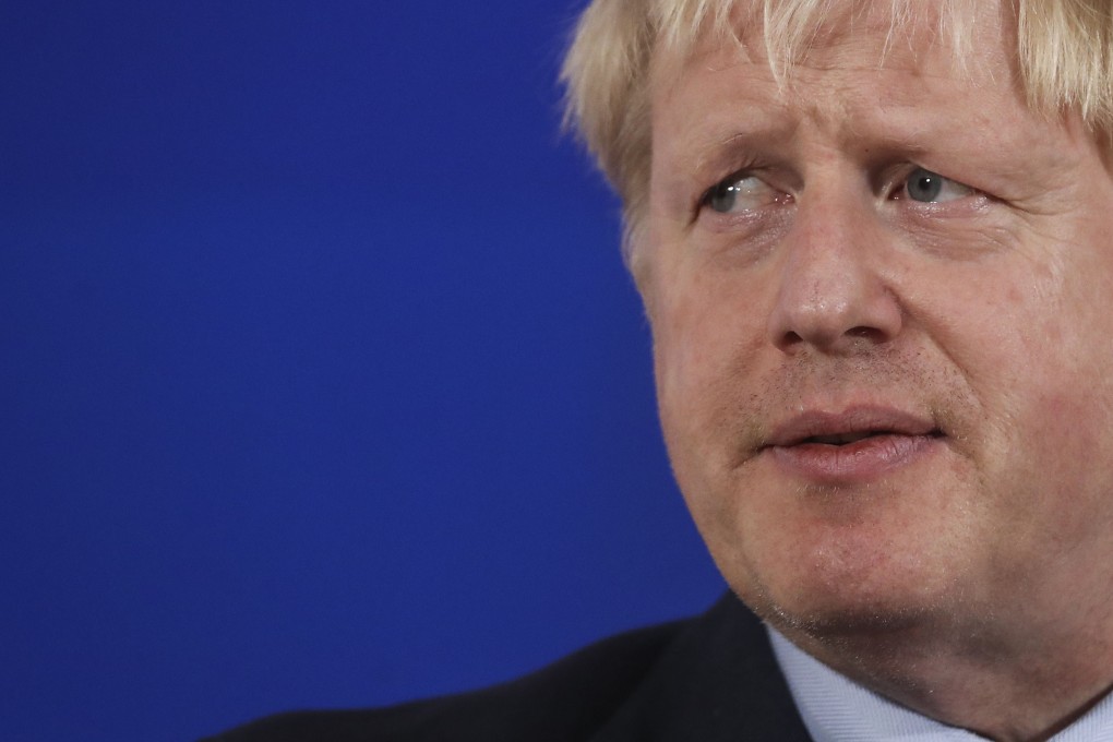British Prime Minister Boris Johnson at a news conference in Brussels, Belgium, on Thursday. Photo: Bloomberg