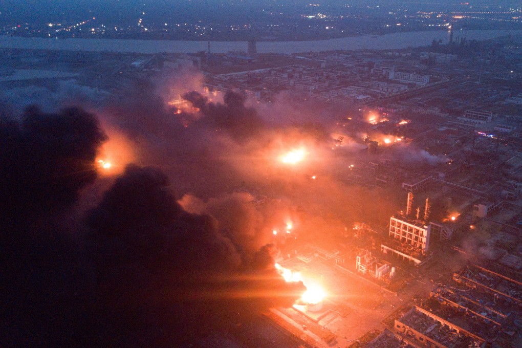 A blast at a chemical plant in Jiangsu province killed 78 people. Photo: Reuters