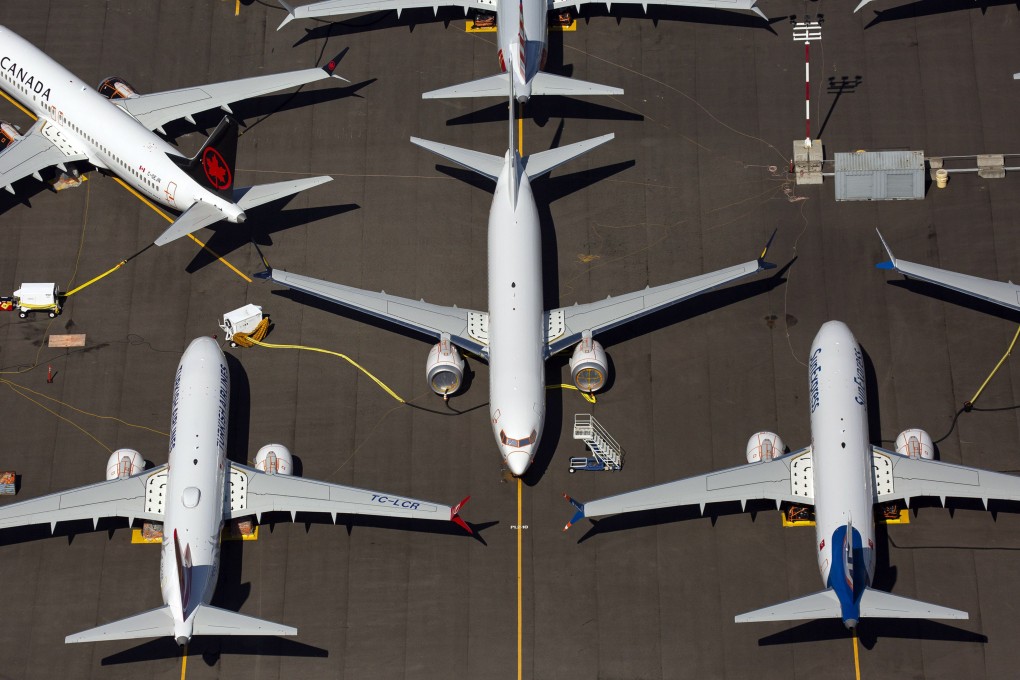 Boeing 737 MAX planes are parked on Boeing property near Boeing Field in Seattle, Washington. Photo: AFP