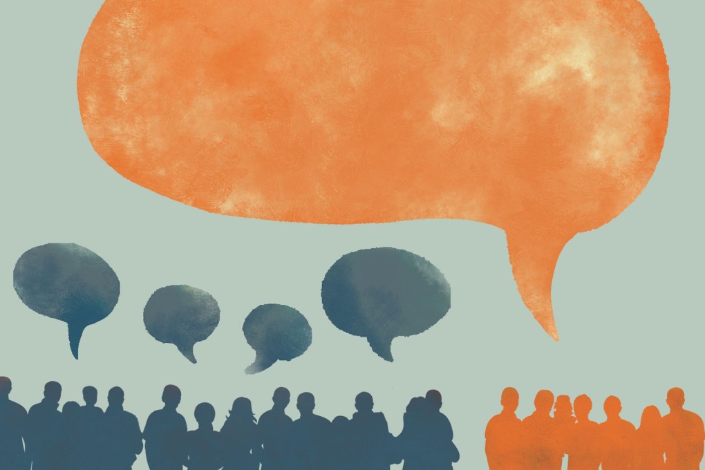 Does Hong Kong have an intimidated silent majority yearning to condemn protests? Illustration: SCMP Graphics