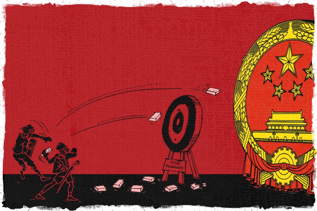 Businesses and people with ties to mainland China have been in the firing line of a nativist group of protesters. Illustration: Henry Wong