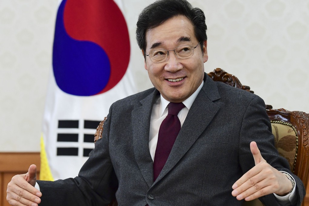 South Korean Prime Minister Lee Nak Yon, who is attending Japanese Emperor Naruhito’s enthronement ceremony. Photo: Kyodo