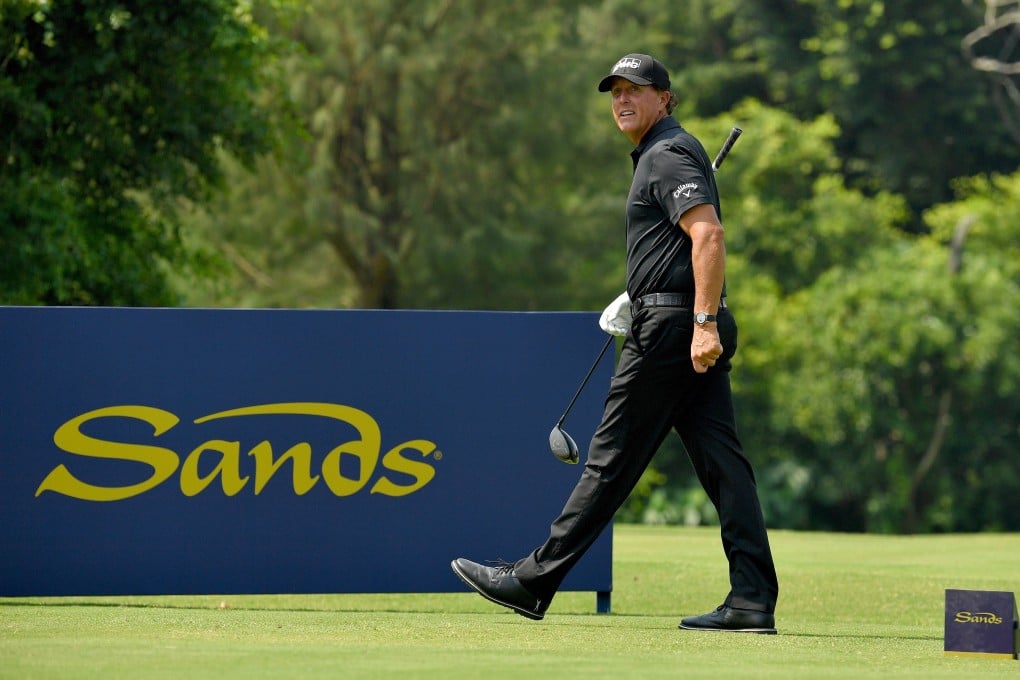 Phil Mickelson pictured during the Sands Pro-am Invitational at the Macau Golf and Country Club. Photo: Paul Lakatos/Lagardere Sports