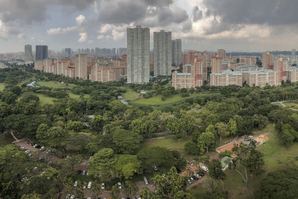 A panoramic view of Bishan-Ang Mo Kio Park and surrounding urban green lungs in Singapore in May. Photo: EPA-EFE