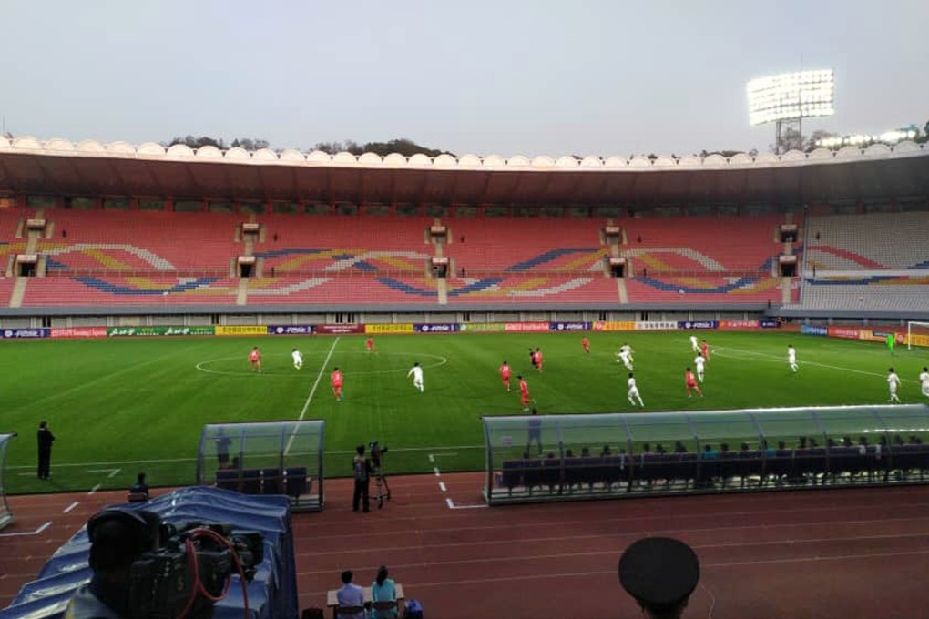 North Korea and South Korea play in the Fifa 2022 World Cup qualifiers at Kim Il-sung Stadium in Pyongyang. Photo: AP