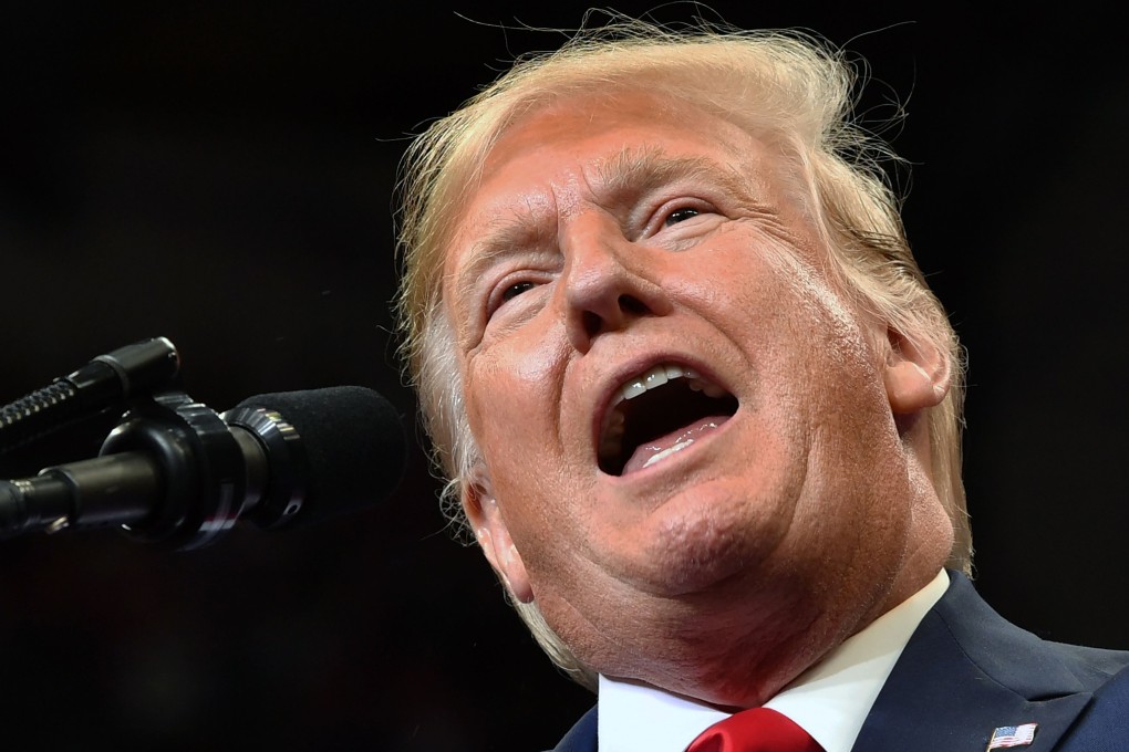 US President Donald Trump speaks during a rally in Dallas, Texas, on Thursday. Photo: AFP