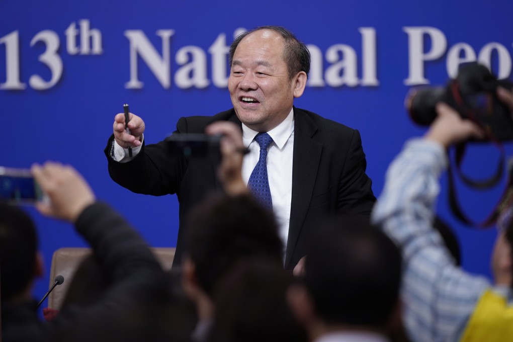 Ning Jizhe said a new law aimed at levelling the playing field for foreign firms operating in China received a warm response from the US. Photo: EPA-EFE