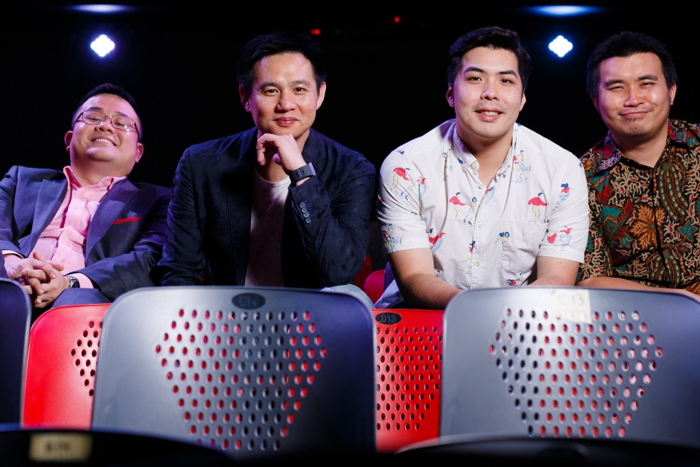 The Malaysian Association of Chinese Comedians (from left) Dr Jason Leong, Douglas Lim, Kuah Jenhan, and Phoon Chi Ho. The popular comedy troupe will be performing later this month at Sai Wan Ho Civic Centre, Hong Kong, on their farewell tour.