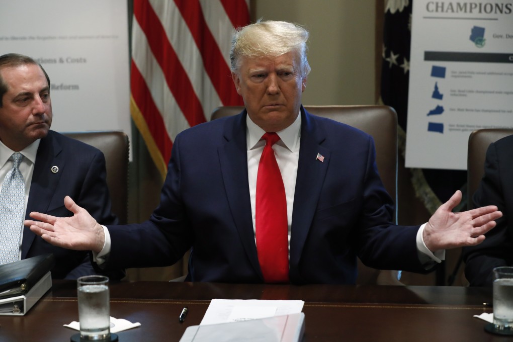 US President Donald Trump at the White House in Washington on October 21. Trump is a central figure in much of the pessimism weighing on global markets. Photo: EPA-EFE
