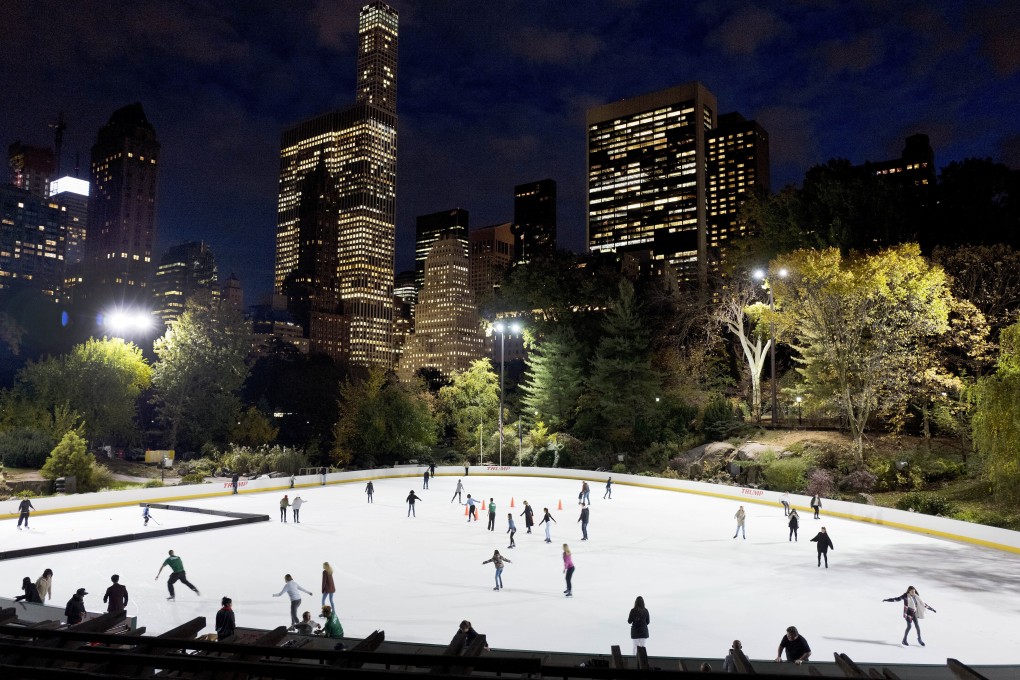 Skaters take to the ice at Wollman Rink in New York's Central Park. Photo: AP Photo