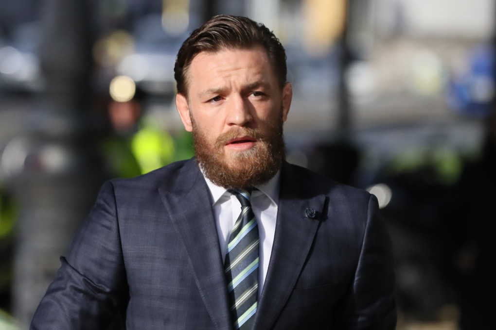 Conor McGregor arrives at the Criminal Courts of Justice where he is appearing on an assault charge after allegedly punching a man at the Marble Arch pub in Drimnagh in April. Photo: dpa