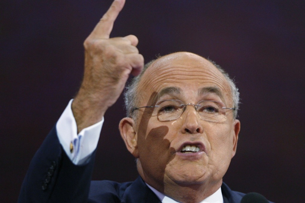 Rudy Giuliani speaks at the Republican National Convention in St Paul, Minnesota, in September 2008. Photo: Reuters