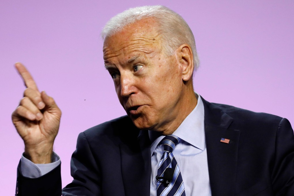 Democratic 2020 presidential candidate Joe Biden: ‘Trump’s doing this because he knows I’ll beat him like a drum’. Photo: AFP