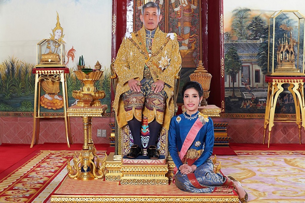 Thailand's King Maha Vajiralongkorn with (the now former) royal noble consort Sineenat ‘Koi’ Wongvajirapakdi. Photo: AFP