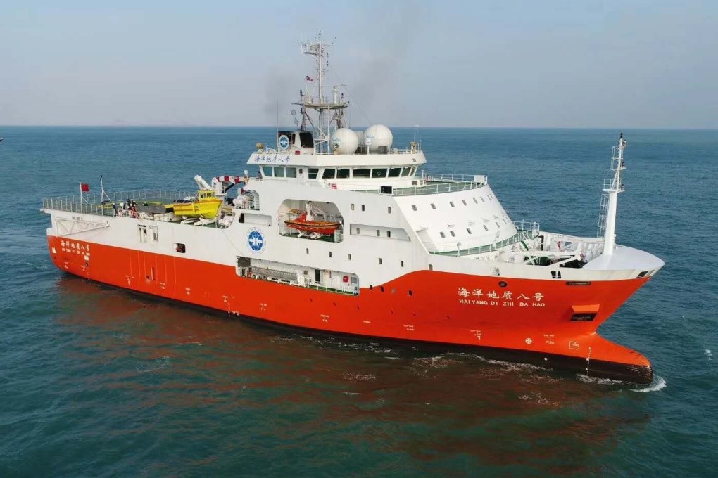 The Haiyang Dizhi 8 was close to Macau as of Friday afternoon, according to the MarineTraffic maritime information service. Photo: Weibo