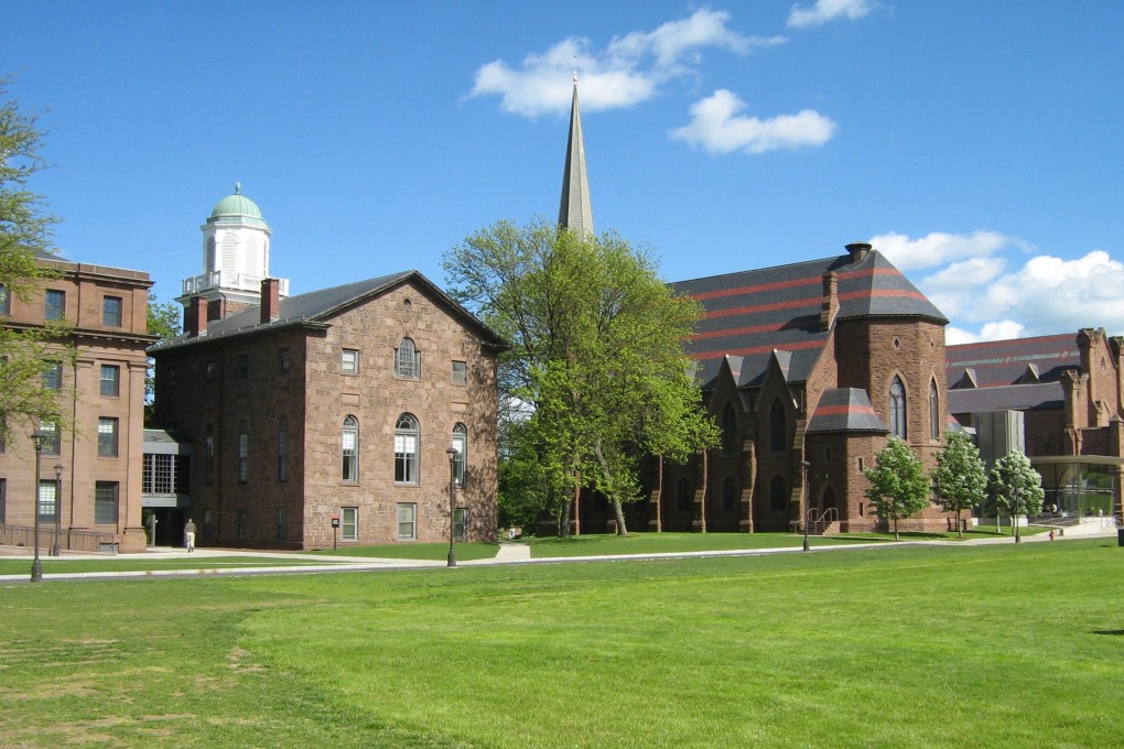 A rear view of College Row at Wesleyan University's campus in Middleton, Connecticut. Photo: Smartalic34, CC 3.0