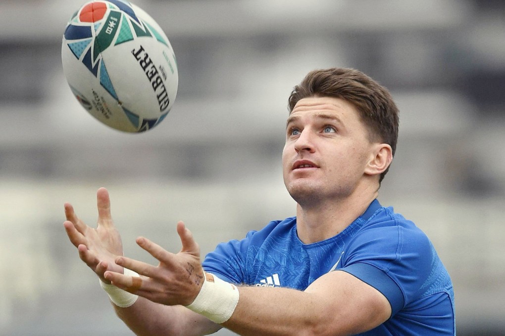 New Zealand’s Beauden Barrett will be a marked man in their semi-final against England. Photo: Kyodo