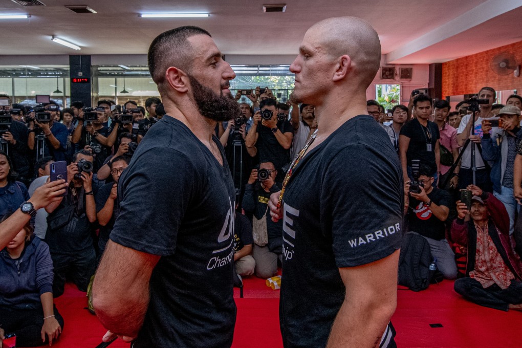 Zebaztian Kadestam (right) will defend his welterweight title against Kiamrian Abbasov. Photo: One Championship