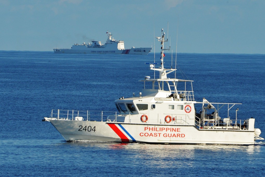 A Philippine coastguard ship sails in the South China Sea. Photo: AFP