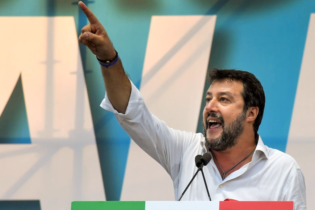 Matteo Salvini, leader of Italy's far-right League party. Photo: AFP