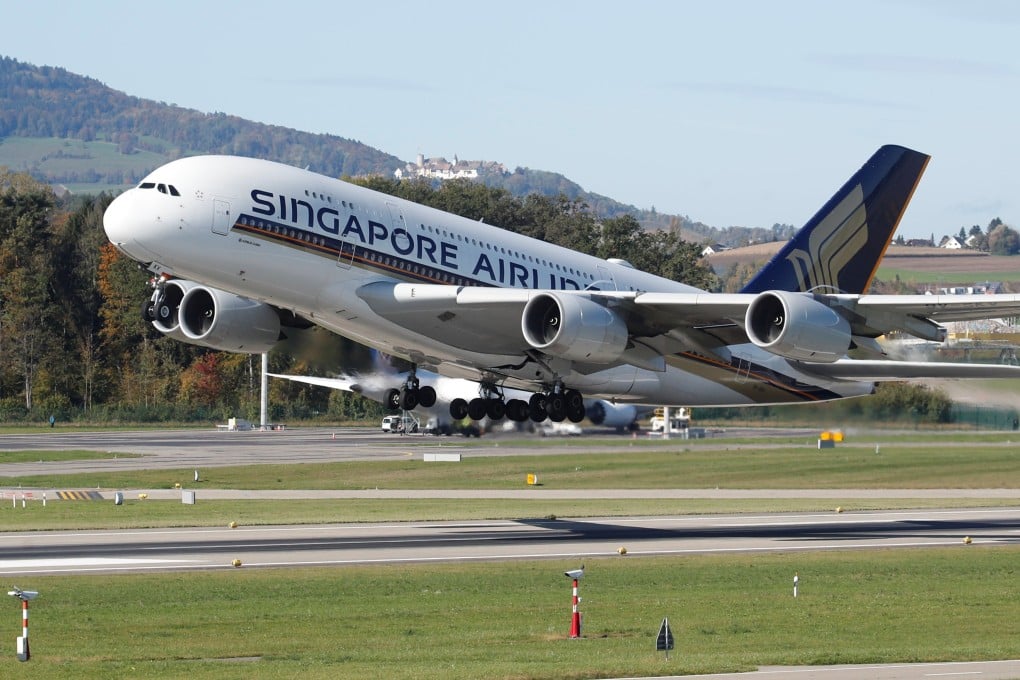 A Singapore Airlines aircraft takes off from Zurich airport in Switzerland earlier this month. Photo: Reuters