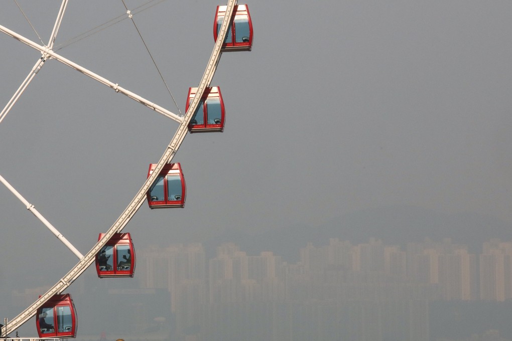 Hong Kong buildings can barely be seen through the pollution on September 27. Photo: Nora Tam