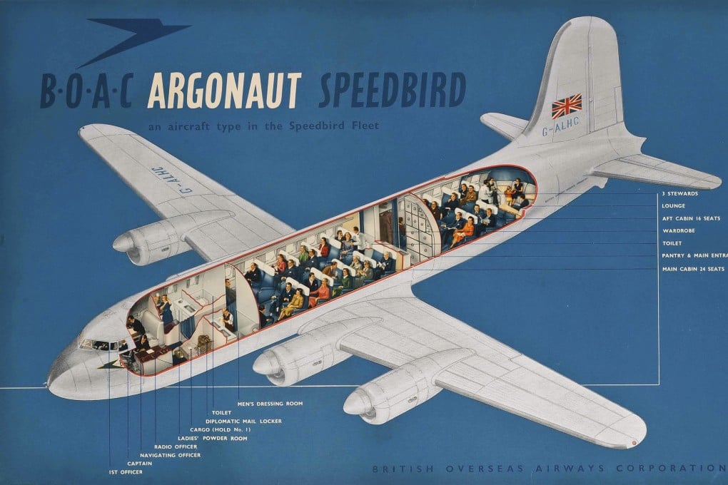 A BOAC Argonaut Speedbird poster from 1952.