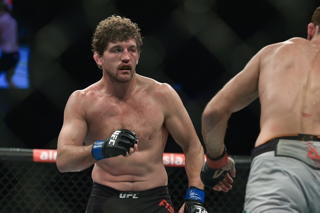 Ben Askren in action against Demian Maia. Photo: SingaporeMaven