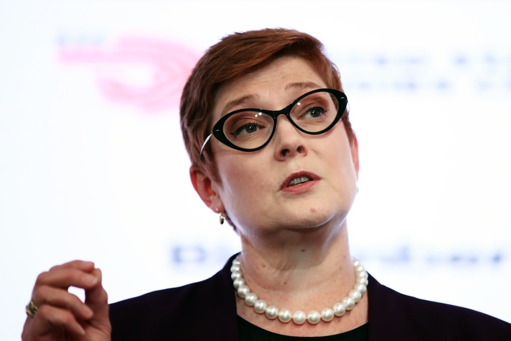 Marise Payne, Australia's foreign minister, criticised China’s record in a speech on Tuesday. Photo: Bloomberg
