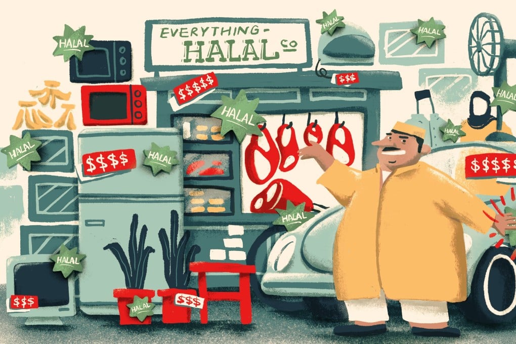 Indonesia has embarked on an ambitious push to be a global halal hub. It had planned to make halal labelling mandatory for consumer products and services from October, but has delayed the measure. Illustration: Perry Tse