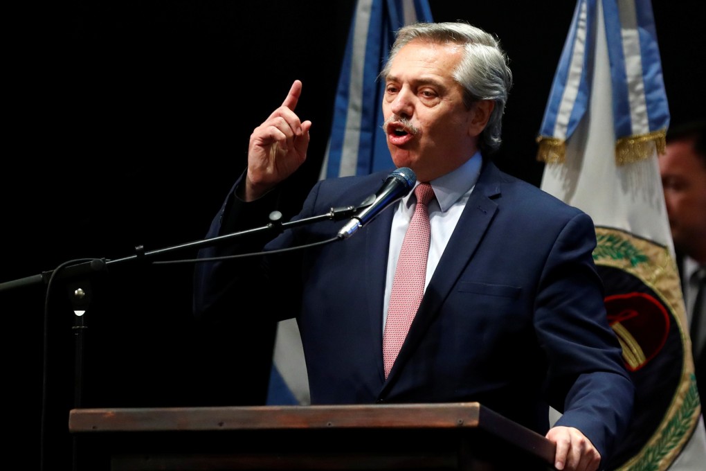 Alberto Fernandez, Argentina’s new president, will have to balance relations with China and the US as he tries to improve his country’s economic fortunes, experts say. Photo: Reuters