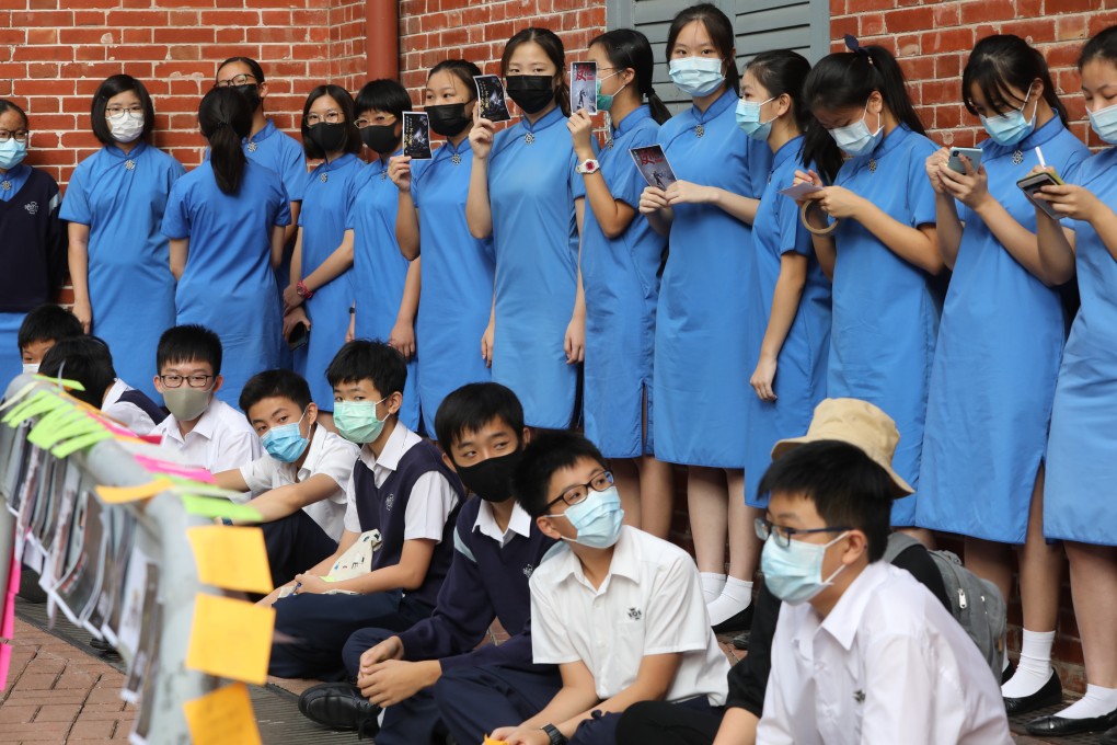 Students at St Paul’s school have protested in support of the anti-government movement in recent moths. Photo: Dickson Lee