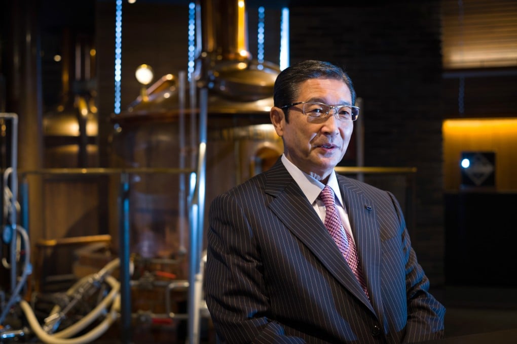 Akiyoshi Koji, chief executive officer of Asahi Group Holdings Ltd., during an interview in Tokyo on Thursday October 24, 2019. Photo: Bloomberg