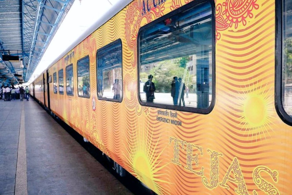 The Tejas Express, operated by the IRCTC, runs from Lucknow to Delhi. Photo: Twitter