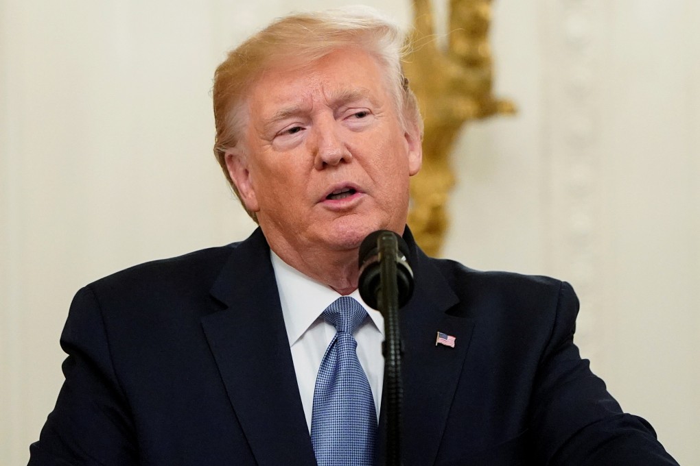 US President Donald Trump speaks at the White House. Photo: Reuters