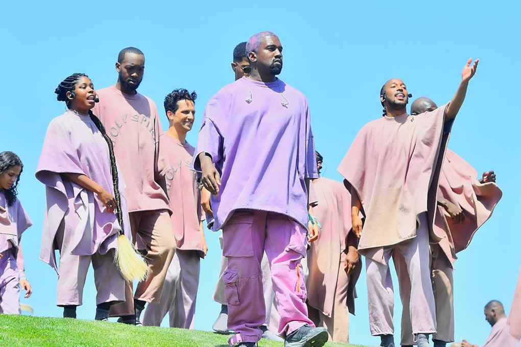 Kanye West has released a gospel-influenced album, Jesus, that with his Sunday Service, held at his Calabasas estate (above), paints him as a spiritual man.