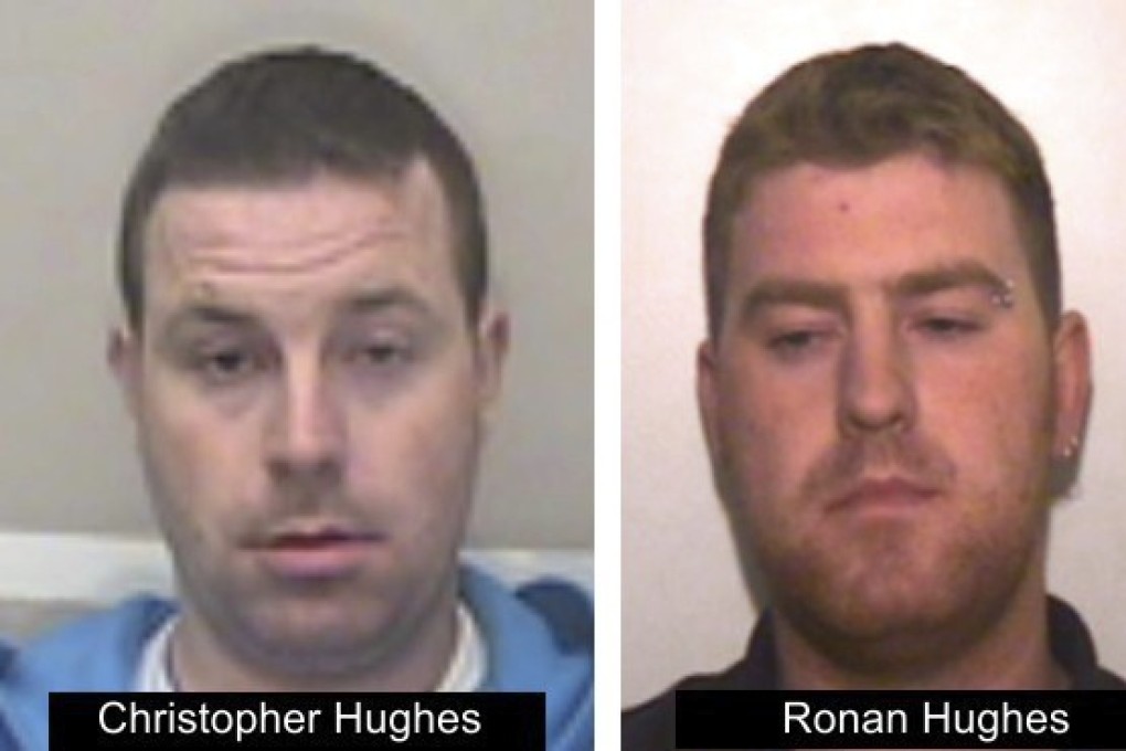 Ronan Hughes (R) and his brother Christopher Hughes. Photo: AP/Essex police