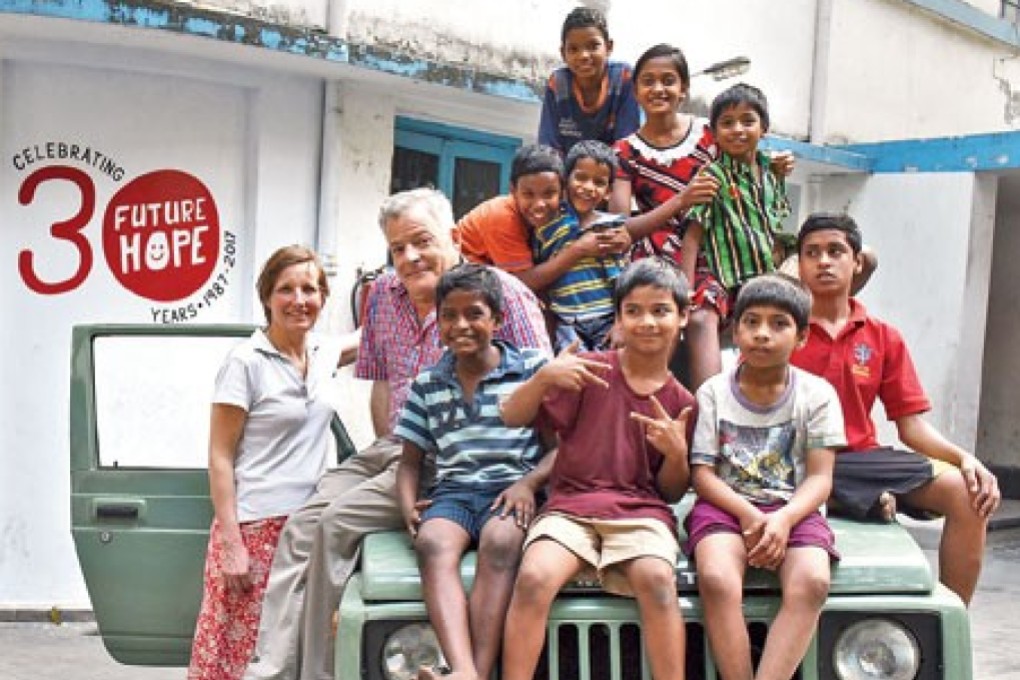 Tim and Erica Grandage care for children with their non-profit Future Hope in Kolkata, India. Photo: Future Hope