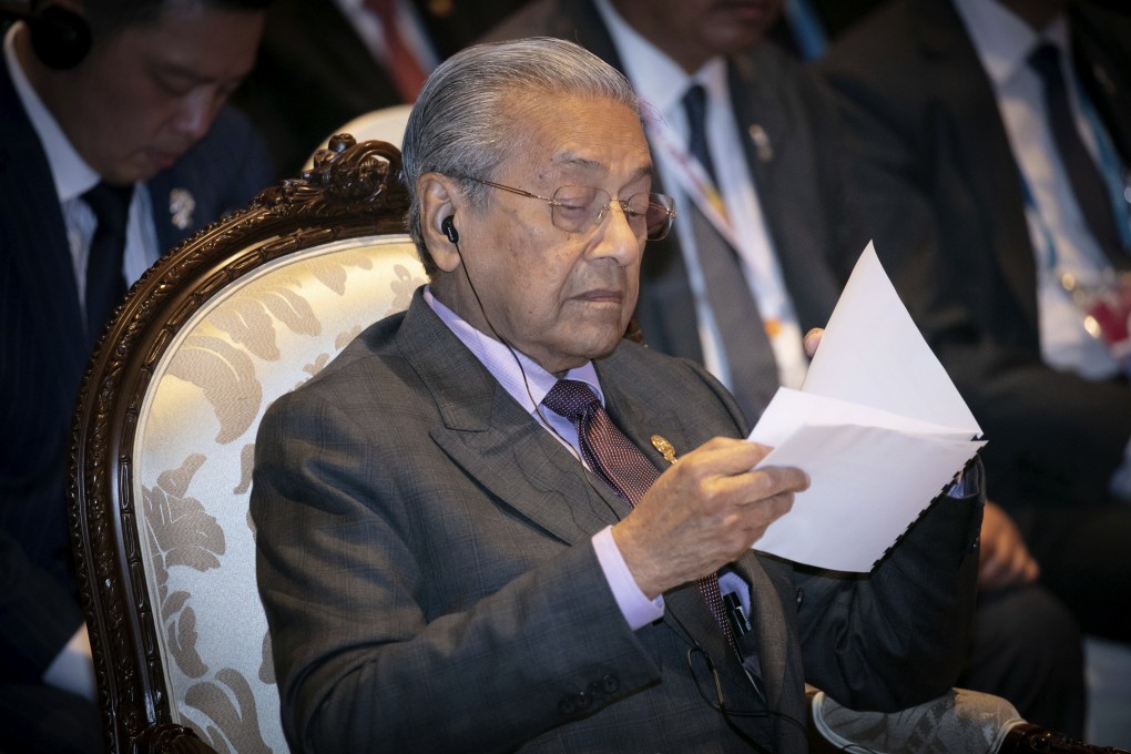 Malaysia's Prime Minister Mahathir Mohamad at the Asean summit in Thailand on Sunday. Photo: AP