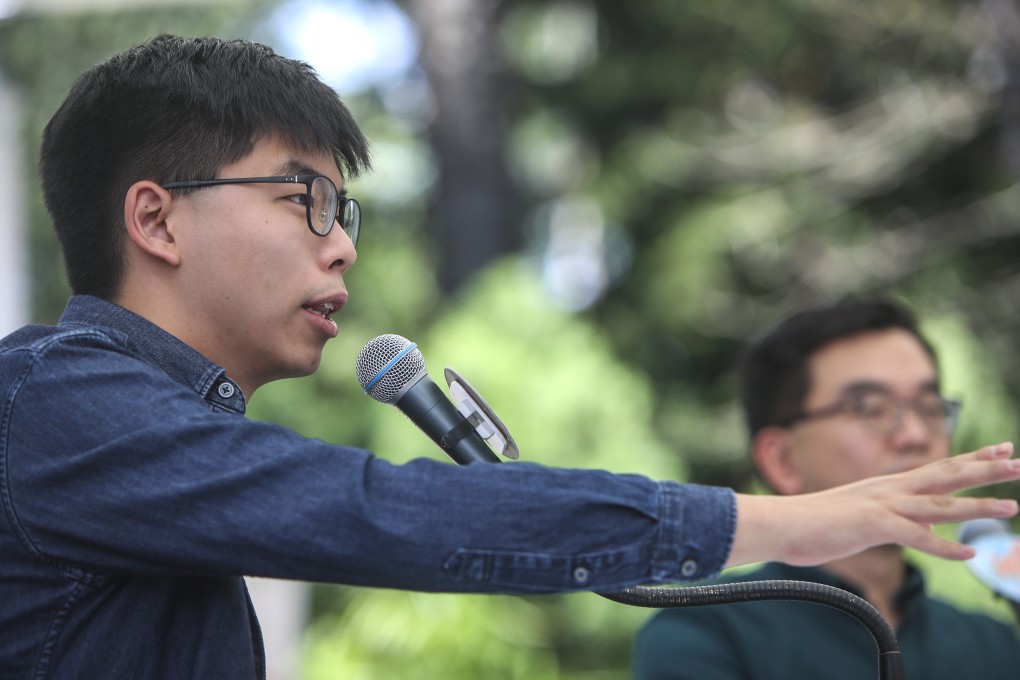 Pro-democracy activist Joshua Wong Chi-fung was uniquely disqualified because of the high visibility he enjoys with the foreign press and governments while his local popularity or representativeness is questionable. Photo: Winson Wong