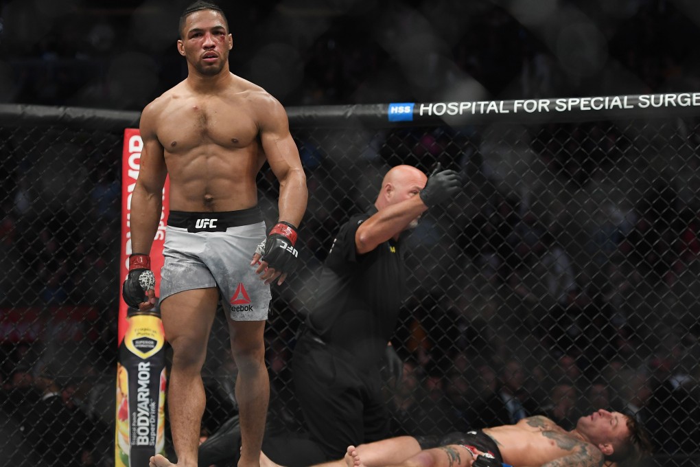 Kevin Lee walks off after knocking out Gregor Gillespie at UFC 244 at Madison Square Garden. Photo: USA TODAY Sports