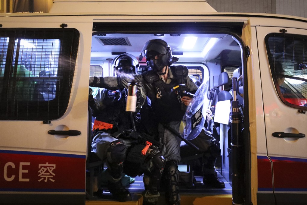 Police have been criticised for their use of pepper spray on people. Photo: James Wendlinger