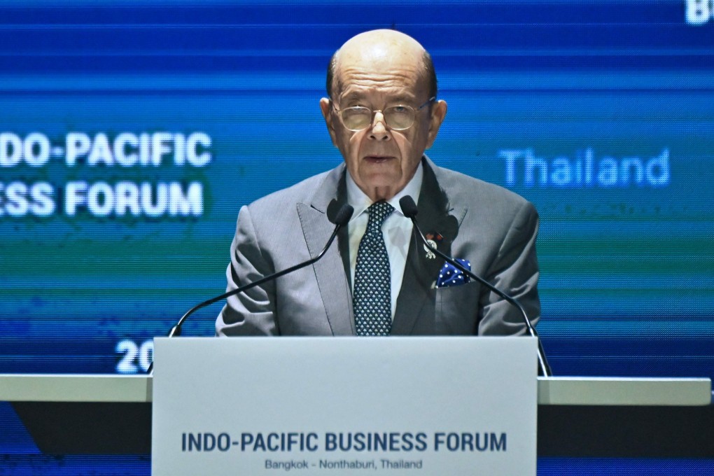 US Secretary of Commerce Wilbur Ross at the Indo-Pacific Business Forum in Bangkok. Photo: AFP