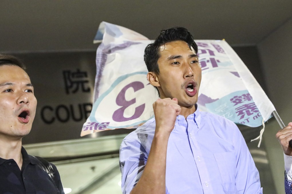 Osman Cheng, a district council hopeful, accused the authorities of spreading “white terror” among the pro-democracy candidates. Photo: K.Y. Cheng