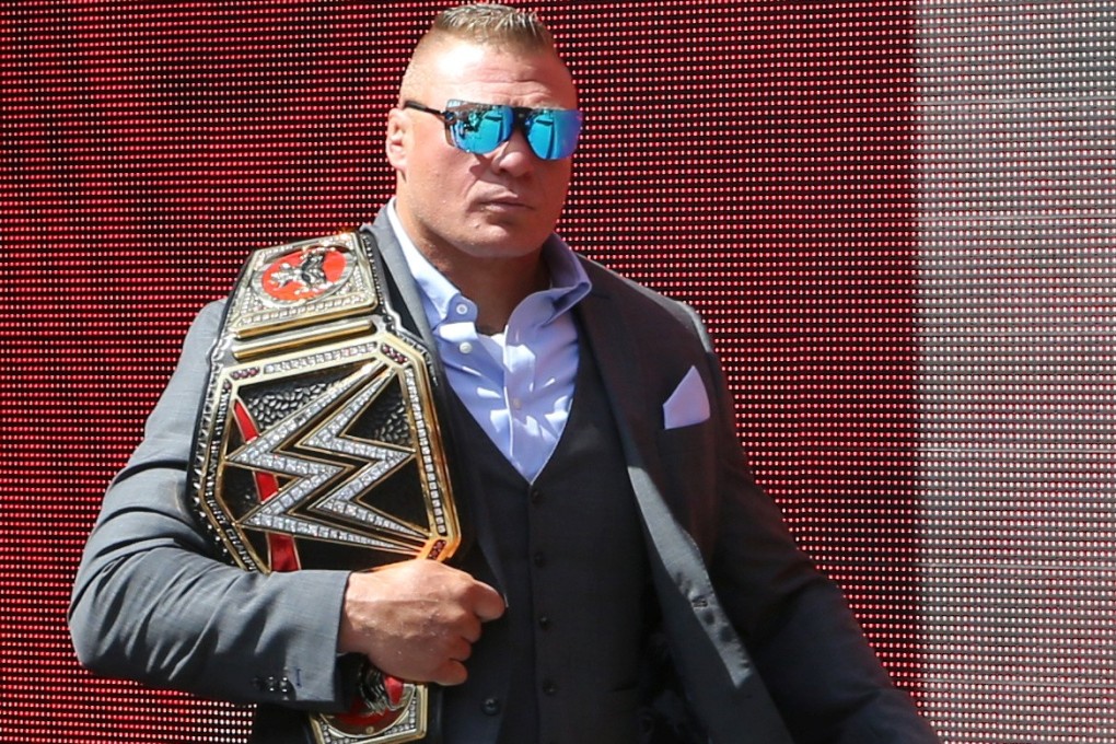 Brock Lesnar, fading star and shining light of the WWE right now. Photo: Reuters