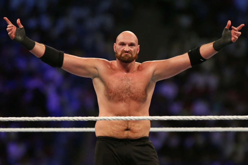 Tyson Fury performs for WWE in Saudi Arabia. Photo: Reuters