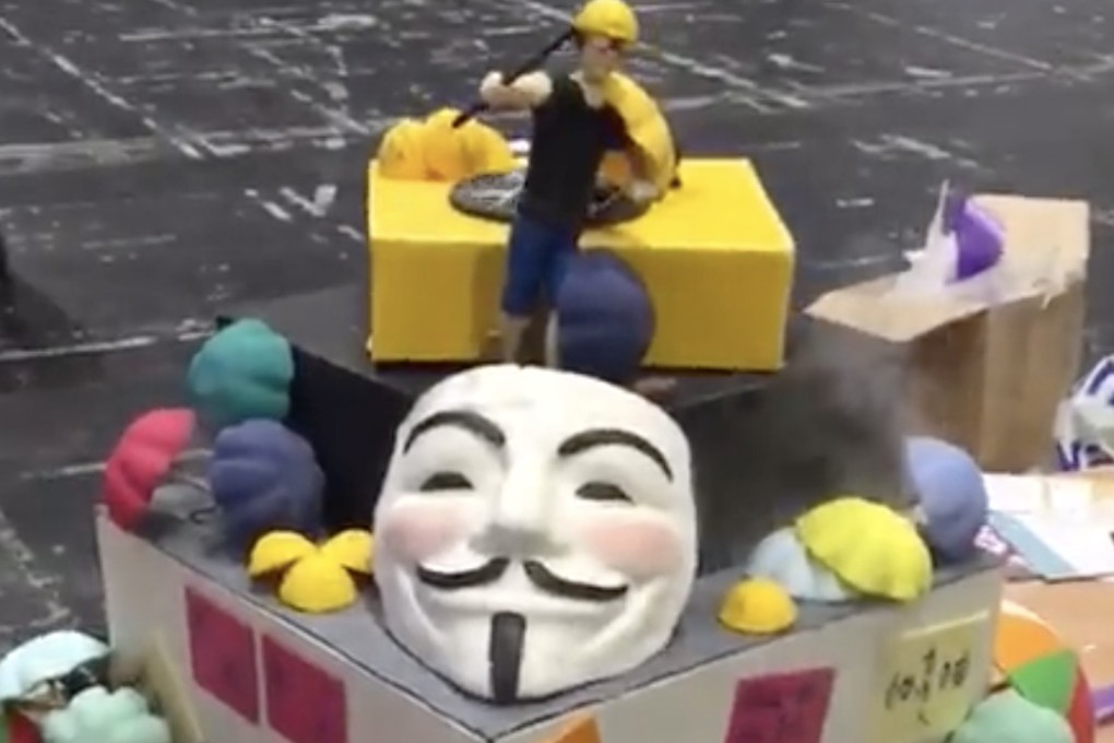 Cake International’s Facebook post addressing the disqualification of the Hong Kong protest themed-cake received nearly 5000 “angry emoji” responses instantly. Photo: Handout