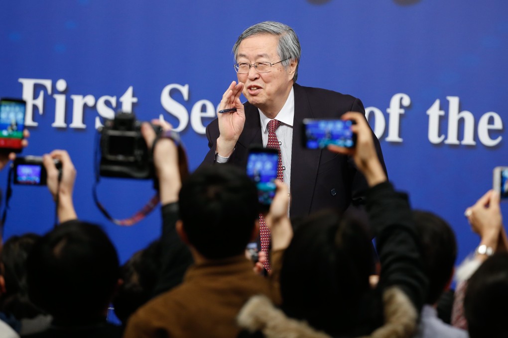 Zhou Xiaochuan, governor of the People's Bank of China (PBOC), gestures after concluding a press conference on the sidelines of China's National People's Congress (NPC) in Beijing, China, 09 March 2018. Photo: EPA-EFE